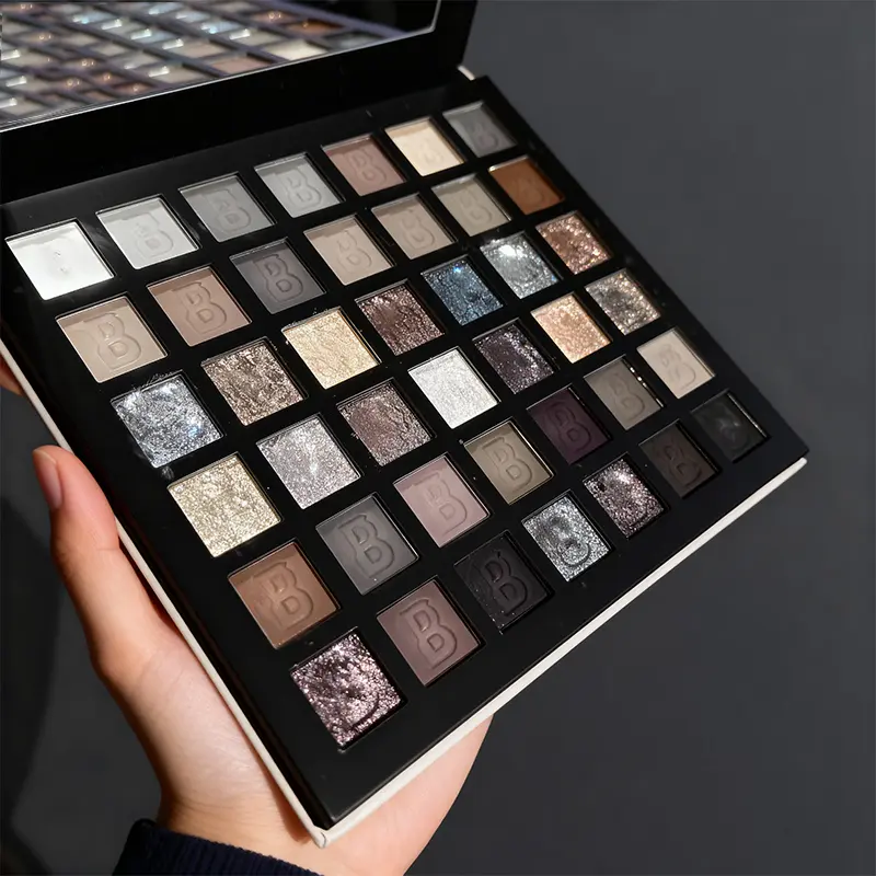 42-Color Smoky Eyeshadow Palette: Matte Shimmer&Glitter-24H Waterproof&Smudge-Proof Highly Pigmented with Natural Blurring Effect | Fine Powder No Fallout Perfect for Halloween Fall Festivities&Christmas Parties Party&Stage Must-Have Great Gift natural ！