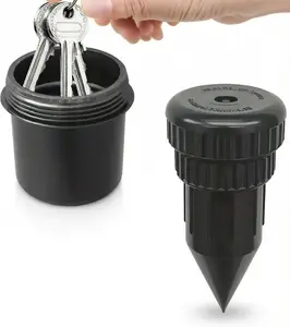Hide A Key Outside Sprinkler Head Key Hider With Pointed Tip Waterproof, Sprinkler Head Key Holder for Garden Yard Soil & Rain, Impact Resistant Rustproof, Secure Hide a Key Outside for Emergencies