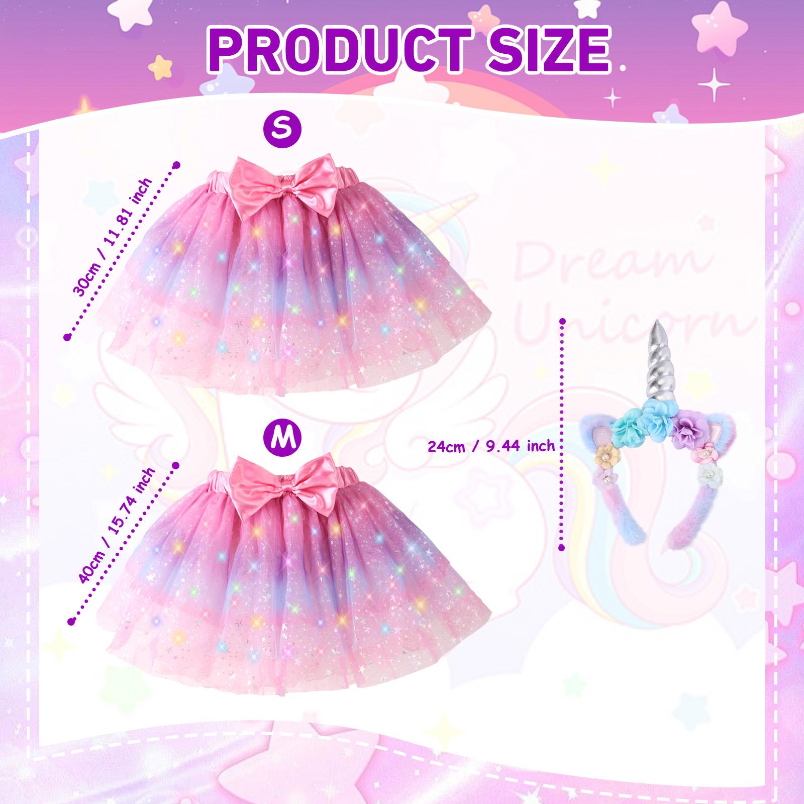 PinkSheep Girls Costume Set,Led Light Up Girls Tutu Skirt with Ear Headband Bow, Kid Party Outfit Costume Christmas PinkSheep Girls Costume Set,Led Light Up Girls Tutu Skirt with Ear Headband Bow, Kid Party Outfit Costume Christmas