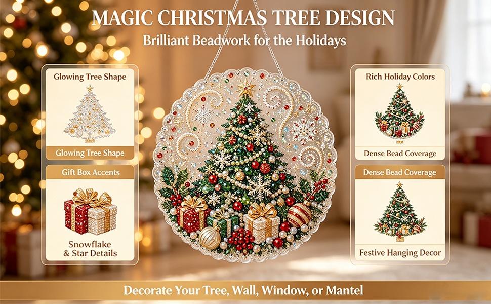 Christmas Santa Theme Diamond Painting DIY Adult Craft Kit - 8in Acrylic Base Festive Art, Holiday Decorations for Home Outdoor, Great Gift (Sports & Outdoor Camping Hiking GPS Navigation Companion Accessory)