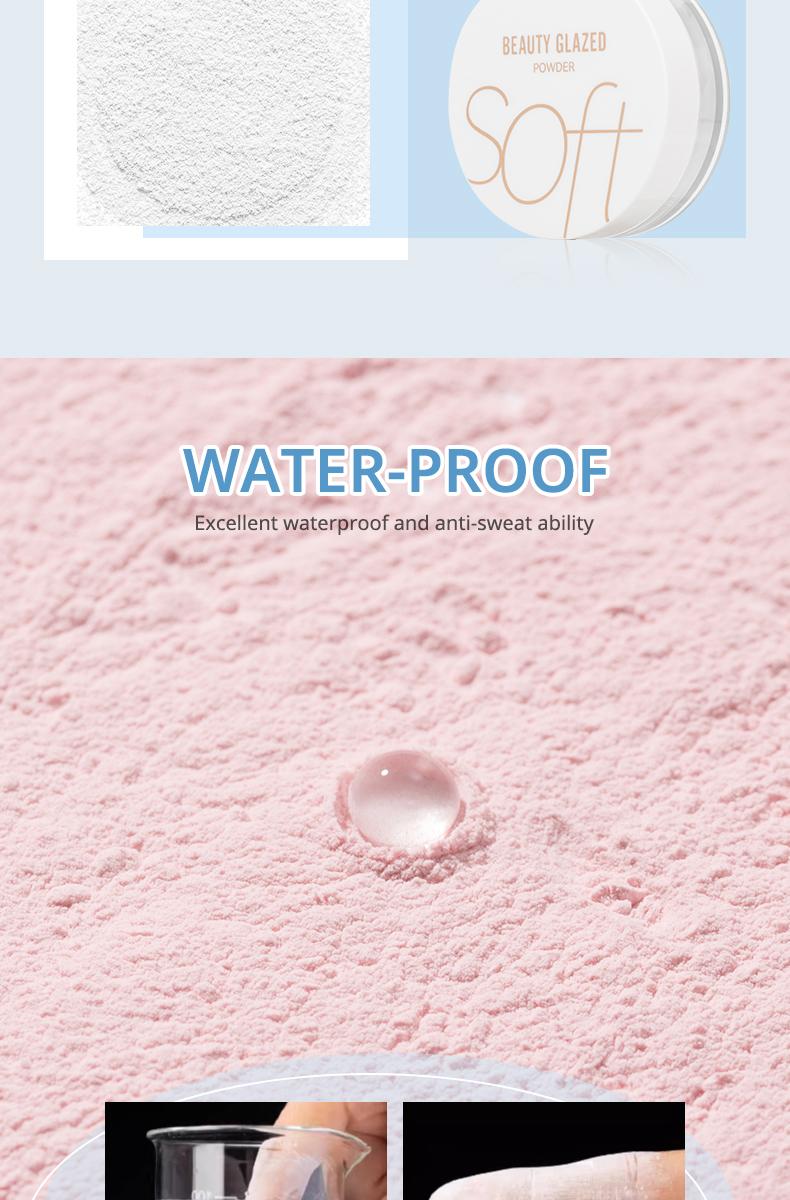BEAUTY GLAZED Matte Oil-Controlling Powder - Waterproof, Traceless, Super Long-Lasting Flawless Lightweight Setting Makeup Cosmetic
