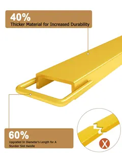 Garvee Fork Extensions,  Fork Extensions 4.5 Inch Width, Heavy Duty Steel Fork Extensions