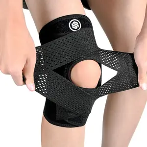 SOLOEVER Knee Brace with Side Stabilizers: Relieve Knee Pain & Provide Adjustable Support for Meniscus Tear, ACL, MCL, Arthritis. Breathable & Unisex Design for Sports & Workout!