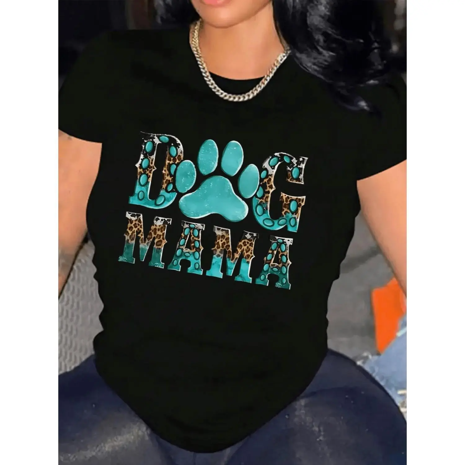 Comfortable Women Casual Short Sleeve T Shirt One Piece Made of Heavy Cotton With Soft Crew Neck and Adorable Design