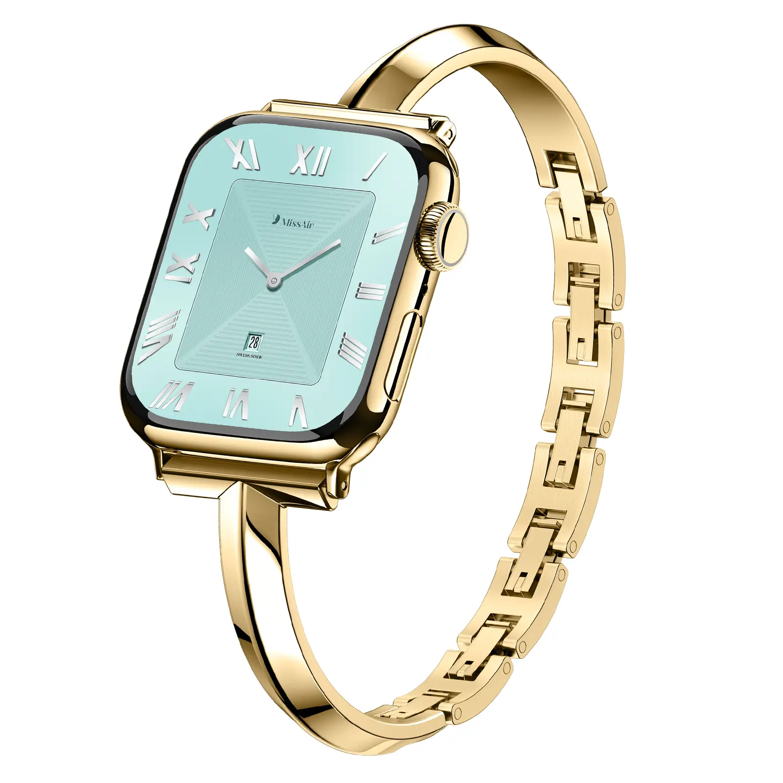 MISSAIR T-Bracelet 316L Stainless Steel Watch Band Only, Compatible with Apple Watch Series 1–11, SE & Ultra, 38mm-49mm, Adjustable Metal Strap for Women,back to school,back to school haul