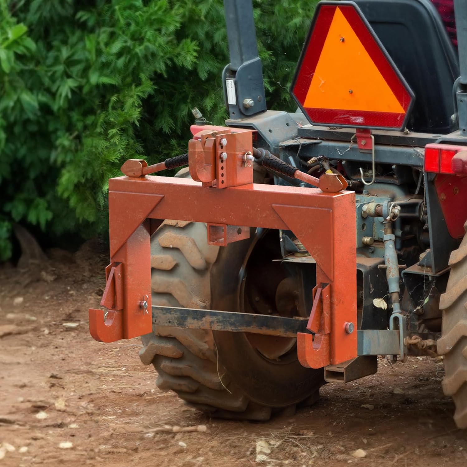 YITAMOTOR 3 Point Quick Hitch Attachment for Category 1 Tractors, 3000LBS Heavy Duty 3 Pt Tractor Hitch with 2" Receiver, Adjustable 5 Level Bolt for Farm & Ranch Equipment