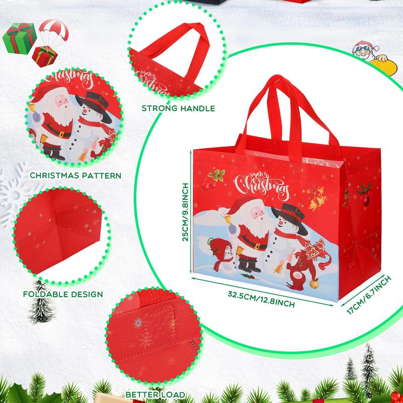 48 Pcs Valentines Gift Bags Reusable Tote Bags Multifunctional Non-Woven Wrapping Bags Goodie Bags Appreciation Gift for Friends Teacher Students Office Employee Coworker,Galentine's Day Birthday Wedding School Classroom Party Gift,Valentine Gift Exchange