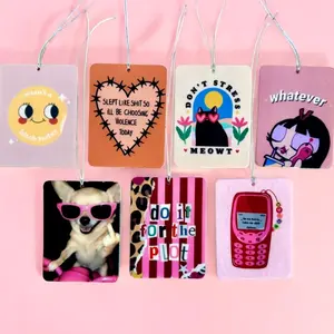 Cute Preppy Pink Car Air Freshener - Perfect for Any Car