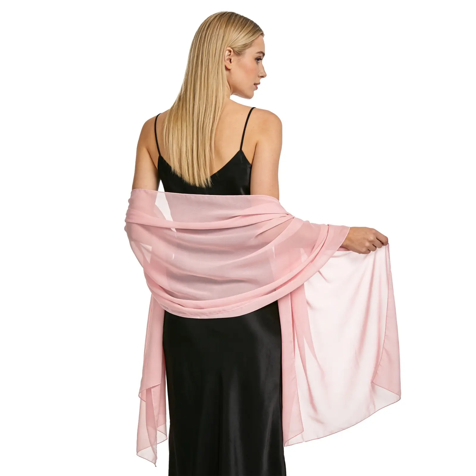 Elegant Chiffon Shawl Accessory - Versatile Wrap for Brides, Evening Wear, Formal Occasions (Sports & Outdoor Clothing Compatibility), Accessories,travel essentials,camping essentials,back to school,back to school haul