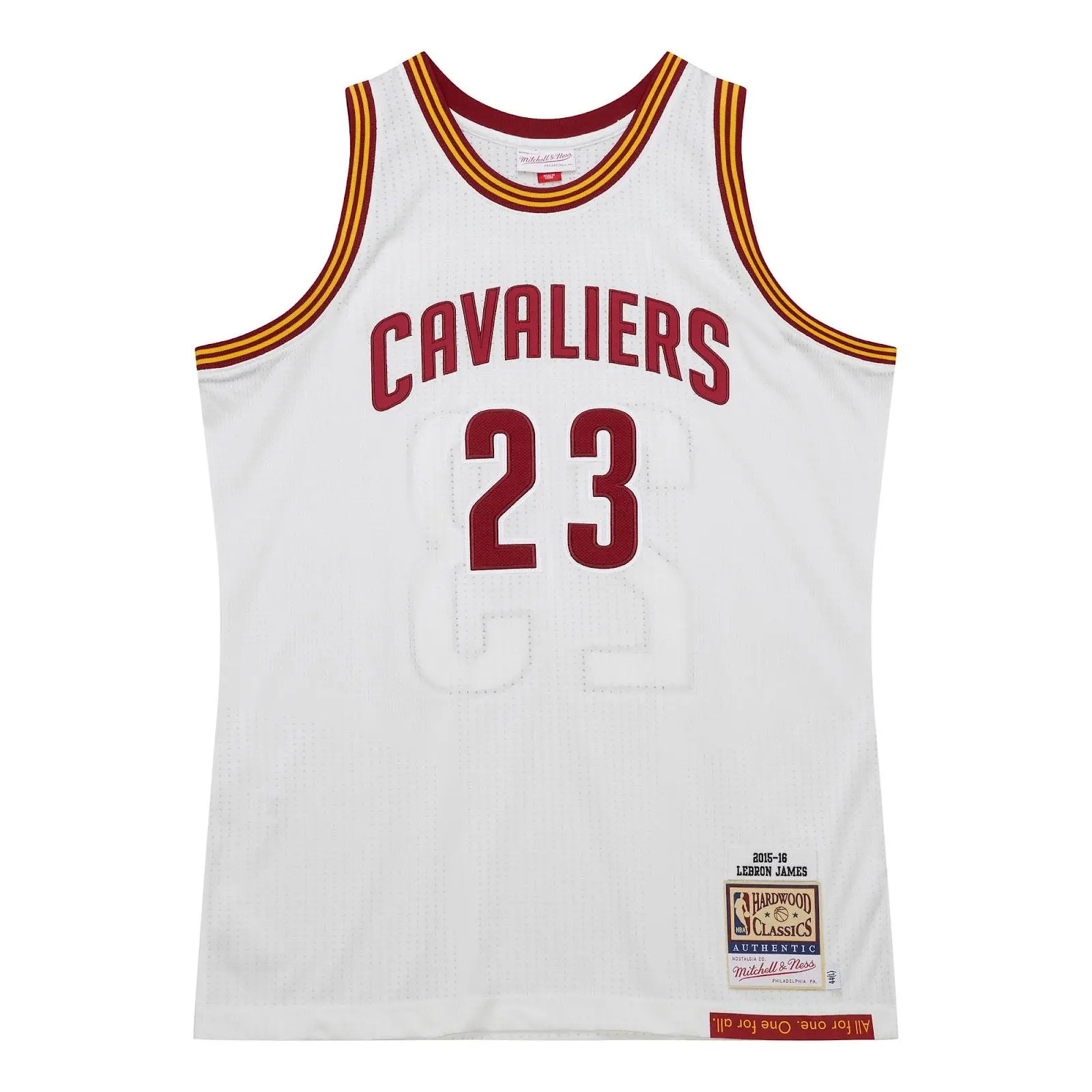 LeBron James Cleveland Cavaliers 2015-16 White Authentic Jersey