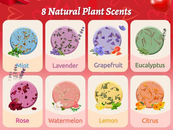 Bodyrefresh Shower Steamers Aromatherapy — 8 Pack Shower Bombs with Natural Essential Oils, Organic Plant Fragrance, Stress Relief, Self Care Relaxation Home SPA, Birthday & Valentines Day Gifts for Women, Gifts for Her, Teacher, Her