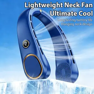 Portable neck fan, ultra lightweight ergonomic neck brace to prevent stuffiness, comfortable to wear all day long. Personal fan with 5-speed silent bladeless design, essential for indoor and outdoor office, sports, and leisure, can be used as a gift