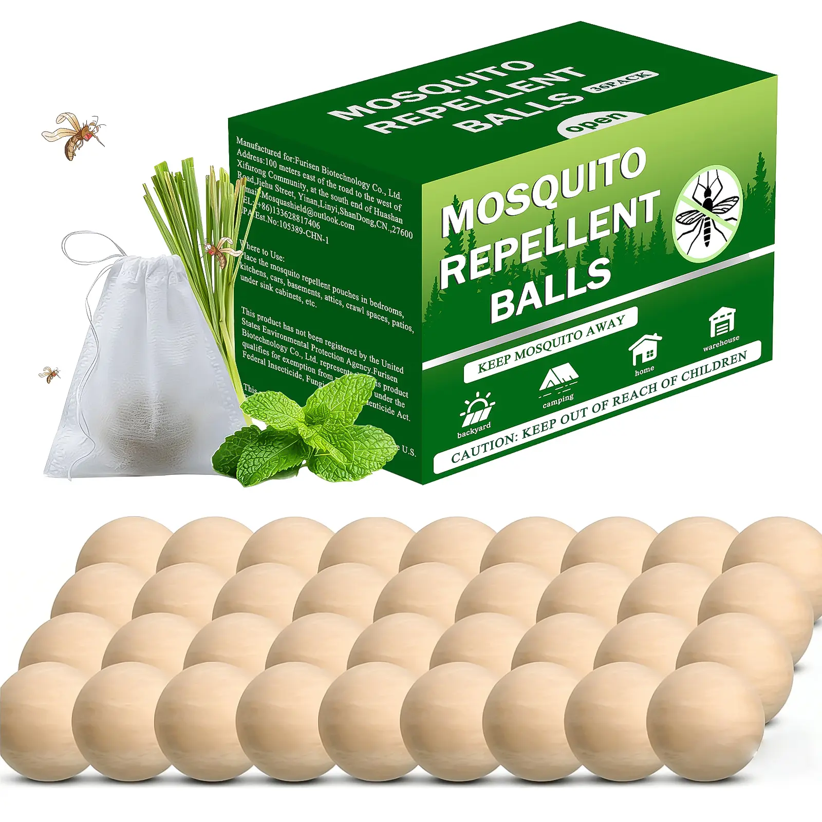 SCARILPEST Mosquito Repellent 36 Balls – Mosquito Repellent Outdoor Patio & Indoor, Natural Mosquito Deterrent for Yard, Patio, Camping & Travel summerwins tiktokshopbacktoschool