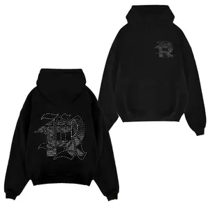 Fuerza Regida Basic Graphic Cotton Men's Hoodies 2 Sides