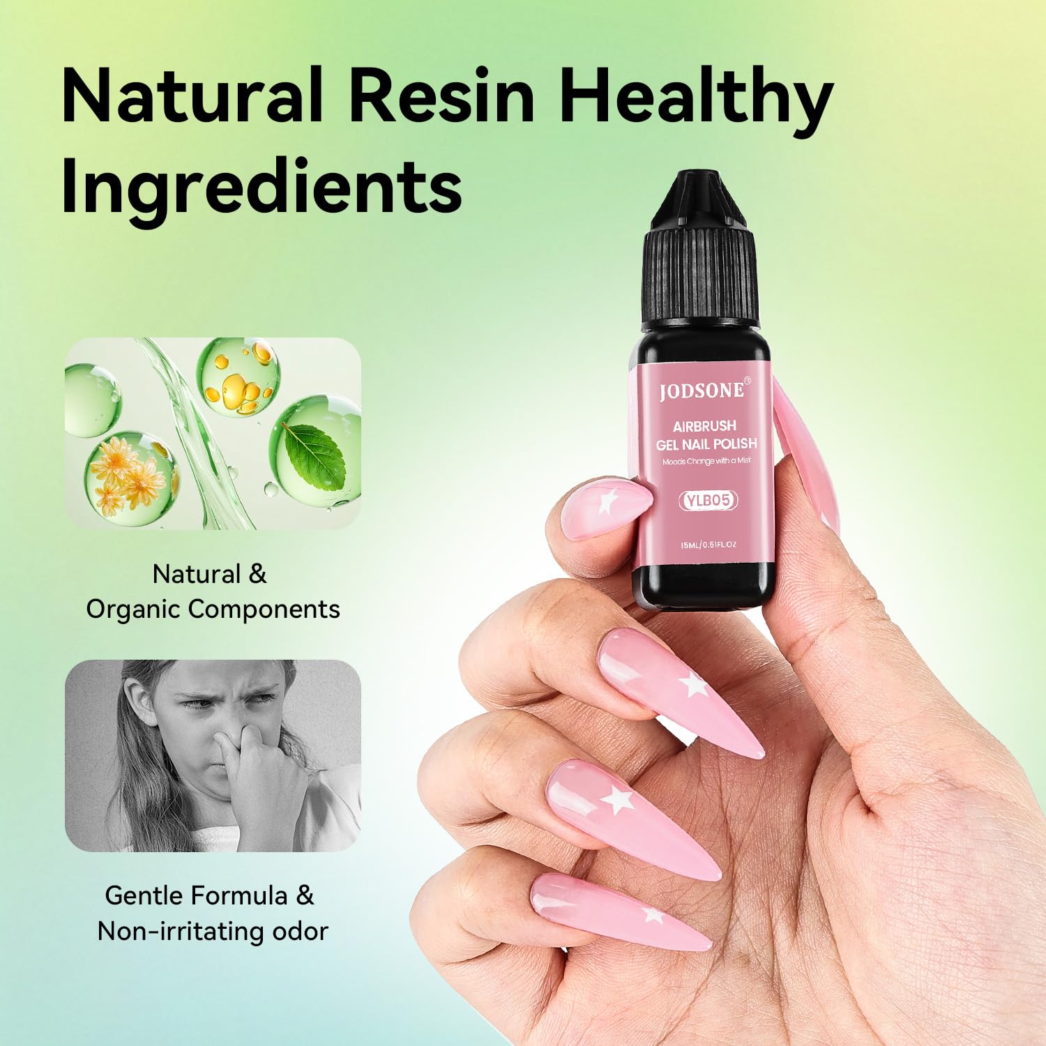 JODSONE 20-Color Airbrush Gel Nail Polish Kit - No Dilution, Easy Nail Gradients & DIY Patterns, Ideal Christmas Gift for Nail Art Girls JODSONE 20-Color Airbrush Gel Nail Polish Kit - No Dilution, Easy Nail Gradients & DIY Patterns, Ideal Christmas Gift for Nail Art Girls