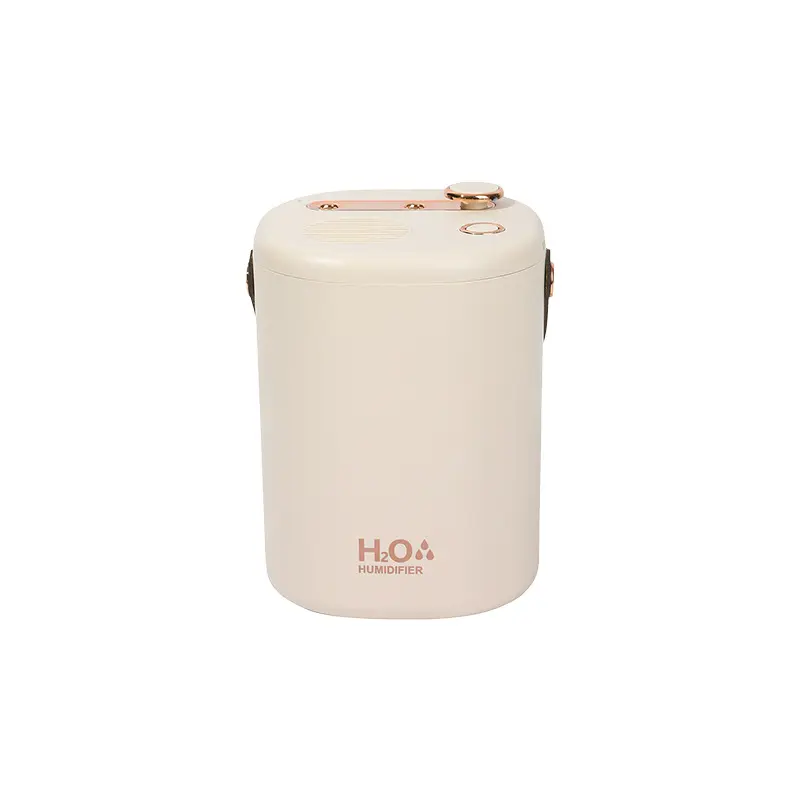 2-in-1 USB Desktop Humidifier-Air Purifier, Rectangular Cordless Compact Portable Mini (164*129mm) with USB Port, Large Capacity, Large Mist, Water Filtration, Built-in Water Shortage Automatic Power-Off Protection, Ultra-Quiet for Home Bedroom Office