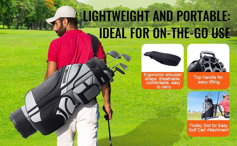 VEVOR Golf Cart Bag with 14 Way Organizer Divider Top, TikTokShopBlackFriday, 41” 13 Pockets Premium Nylon Cart Bag, Durable Golf Bags with Handles & Dust Cover & Detachable Straps for Men & Women, Black Color-Block VEVOR Golf Cart Bag with 14 Way Organizer Divider Top, TikTokShopBlackFriday, 41” 13 Pockets Premium Nylon Cart Bag, Durable Golf Bags with Handles & Dust Cover & Detachable Straps for Men & Women, Black Color-Block