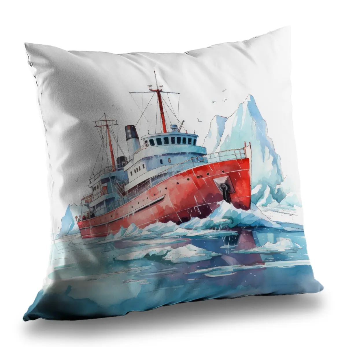 MWW C1PC2020L4TH74 20 x 20 in. Breaking the Ice - Turquoise Polyester Twill Throw Pillow for Home Decor