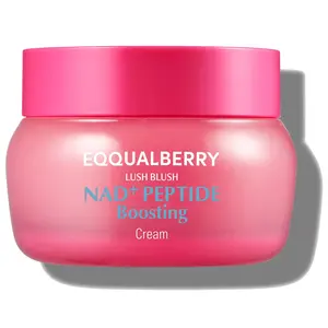 EQQUALBERRY NAD+ Peptide Boosting Cream – Collagen-Enhancing Moisturizer for Skin Elasticity, Healthy Aging&Wrinkle Care – Korean Skincare Anti-Aging Face Cream with Peptides (1.69 fl.oz / 50ml)