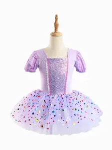 Long Hair Princess Dress for Girls | Shiny Sequined Tutu Skirt, Perfect for Birthday Parties and Halloween