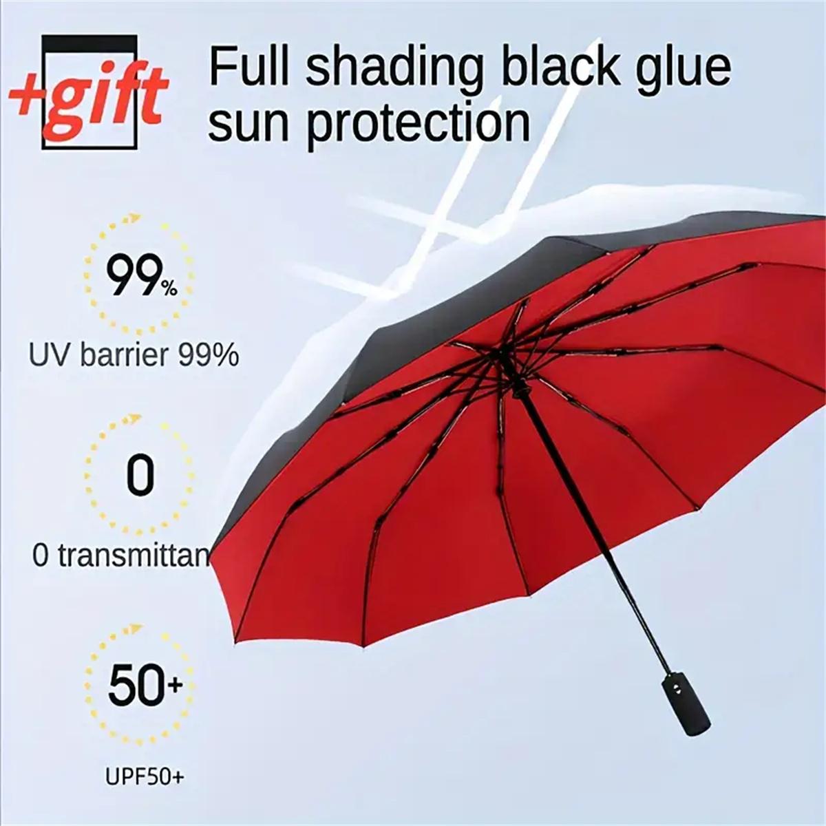 Double Layer Umbrella Fully Automatic Rain Windproof Automatic Folding Umbrellas Men Women Sun Protection And UV Umbrella