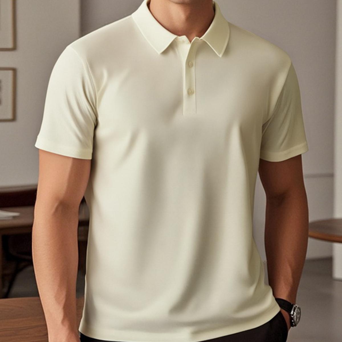 Premium Performance Polos: Ultra-Breathable, Moisture-Wicking Polos with Stretch | Fashion Collar Short Sleeve Casual Tees (Available in Various Colors) Soft, Sweat-Absorbing, Lightweight Everyday Wear