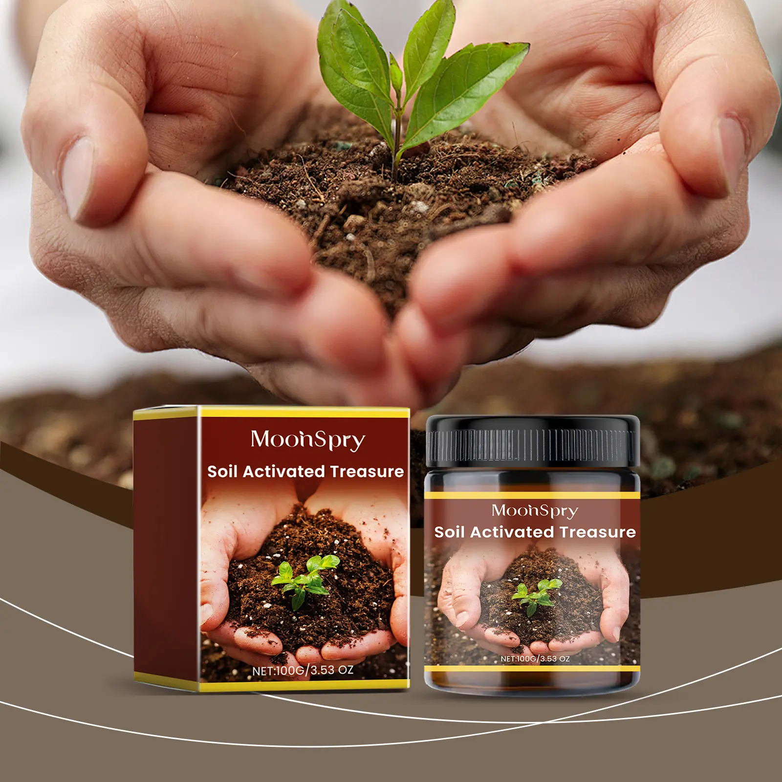 Organic Soil Activator Slow-Release Fertilizer Granules, All-Purpose Plant Food for Fruits, Vegetables, Flowers