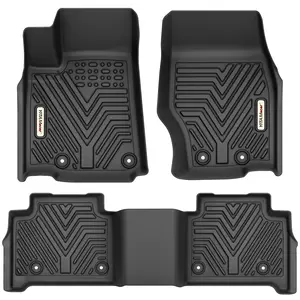 YITAMOTOR Floor Mats for 2022-2024 Jeep Grand Cherokee, Custom Fit Floor Liners for 1st & 2nd Row