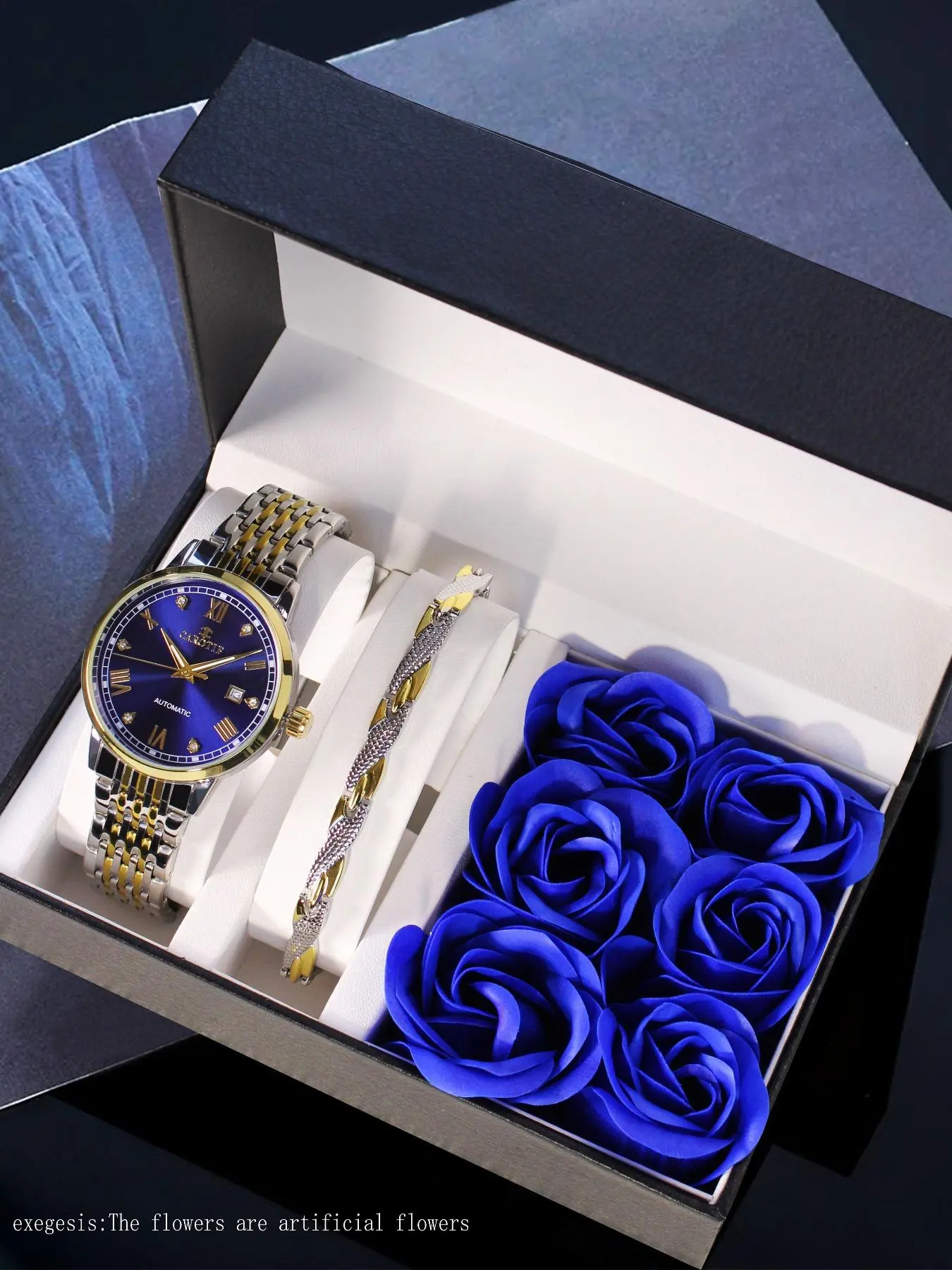 Men's Business Fashion Watch & Jewelry Set, Fashion Watch Set for Party, Daily Clothing Decor, Trendy All-match & Exquisite Watch Set for Birthday Gift