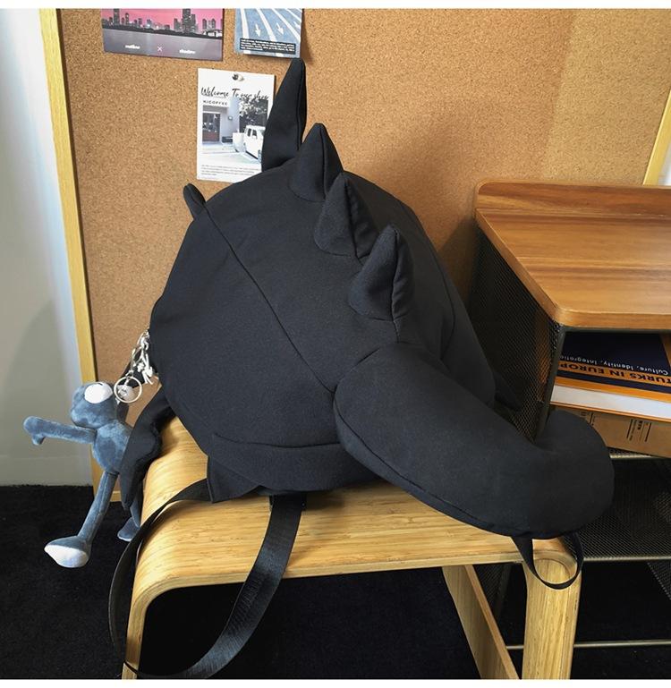 Creative Personality Backpack for Men and Women, Trendy Shark, Funny, Cute, Student, Ins, Korean Version, Travel, Motorcycle, Casual Backpack Daily Use