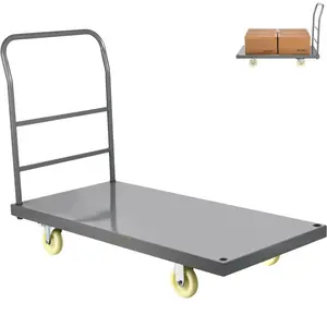 2000 lbs Capacity Platform Truck - 47"x24"x32" Flatbed Hand Cart
