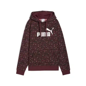 PUMA Womens Essentials Cheetah Hoodie Casual Outerwear Casual - Red