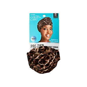 KISS Colors & Care Pre-Tied Top Knot Turban - Leopard