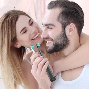 Fairywill Electric Toothbrush for Adults and Kids, Rechargeable Whitening, 6 Brush Heads, 40000 VPM Ultra Cleaning, Smart Timer Adjustable vibrate brush