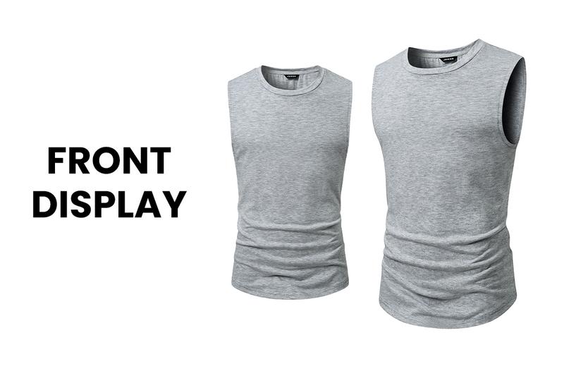 JMIERR Mens Drop Arm Tank Tops Gym Workout Sleeveless Muscle Shirts Cut Off Summer Tee Shirt