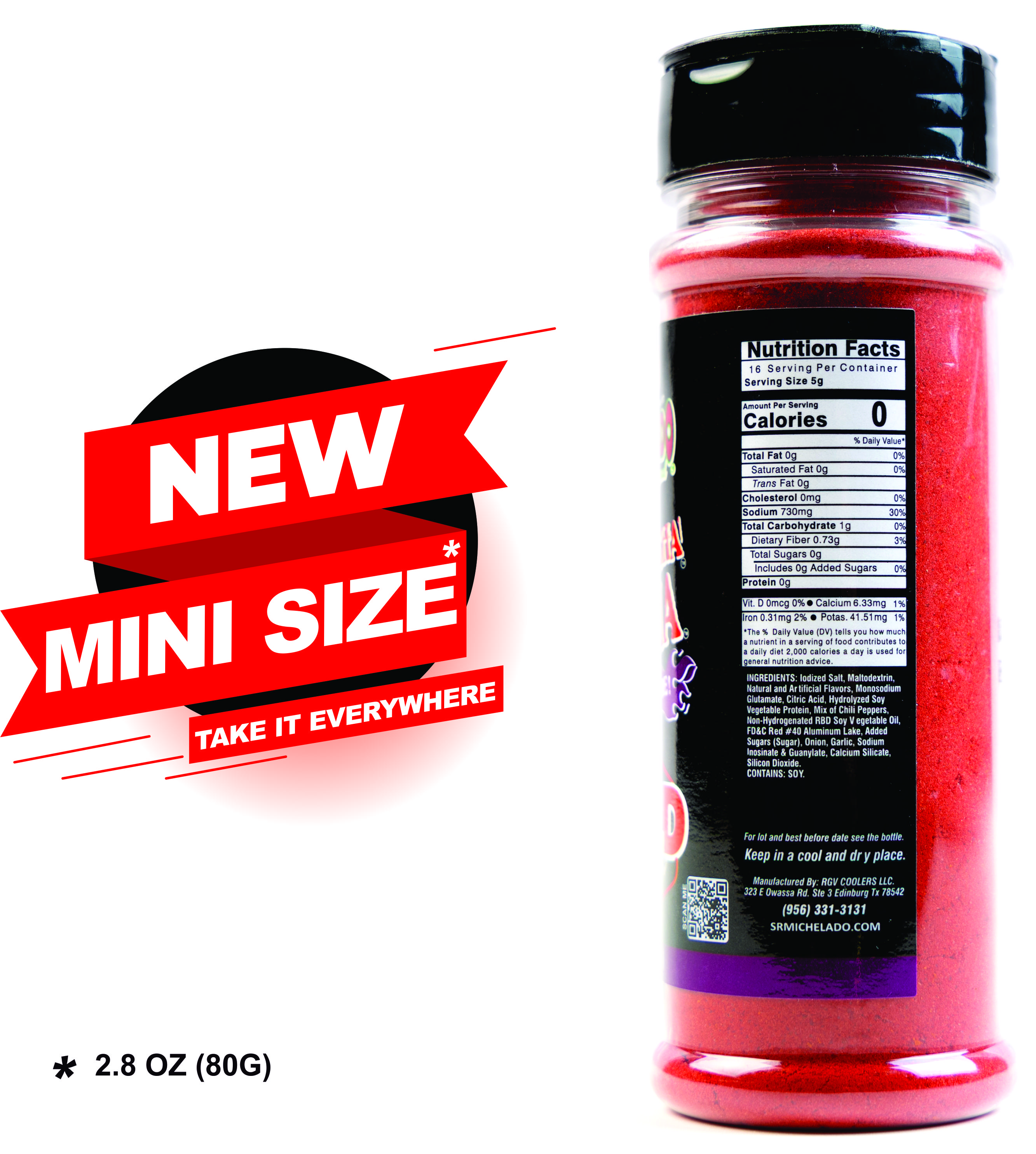 MINI Size Azu-Mecha Furia BOLD Snack Seasoning - Sr. Michelado - Bottle Snack Flavor powder MINI Size Azu-Mecha Furia BOLD Snack Seasoning - Sr. Michelado - Bottle Snack Flavor powder