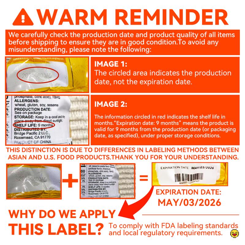 Bite Me Asian Snack Box - 15 Items Including 4 Candies 4 Cookies 3 Chips  1 Beverages 3 Bakery goods Perfect for Family Gatherings - Brownies