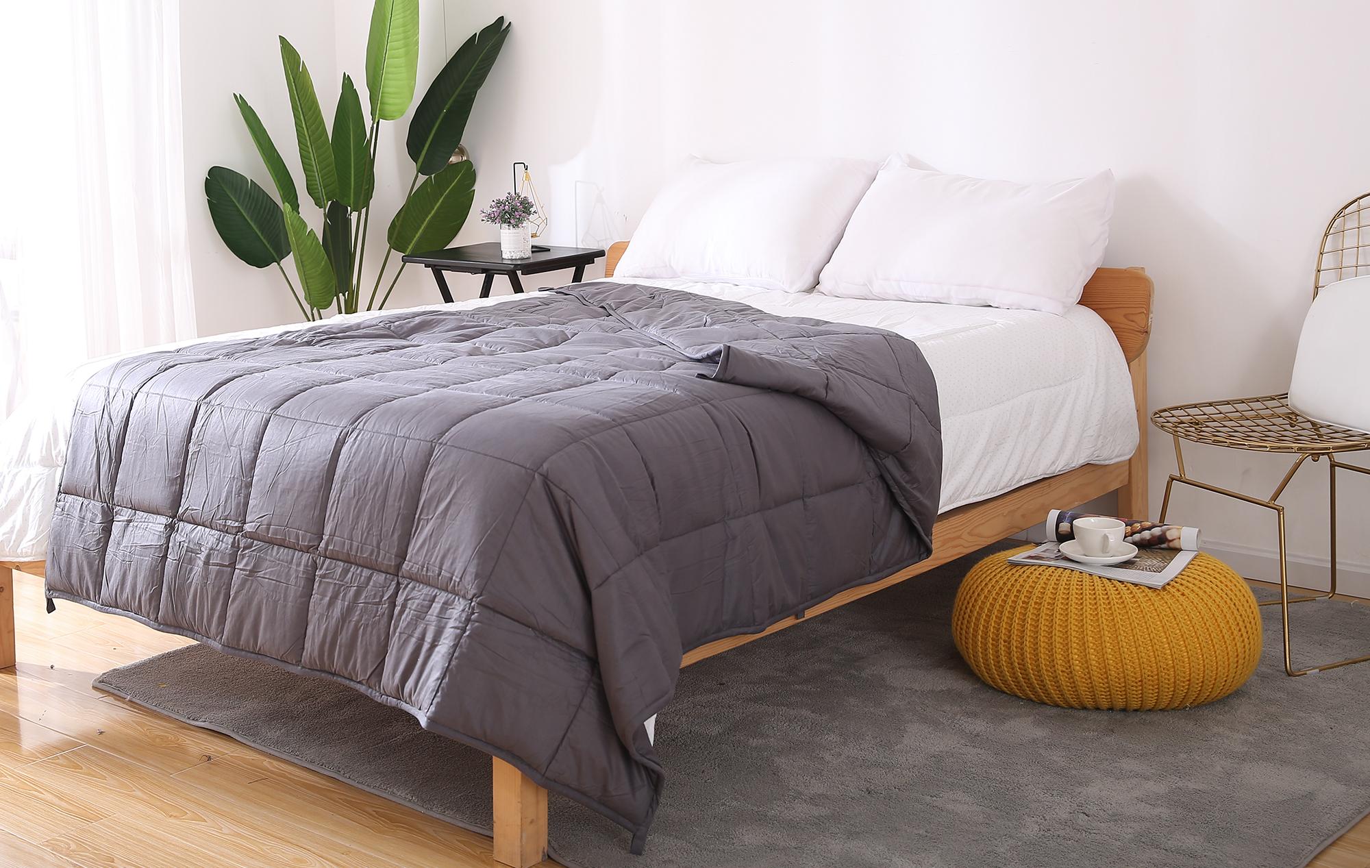 Weighted Blanket – Breathable Fabric, Even Weight Distribution, Suitable for Hot Sleepers and Year-Round Comfort