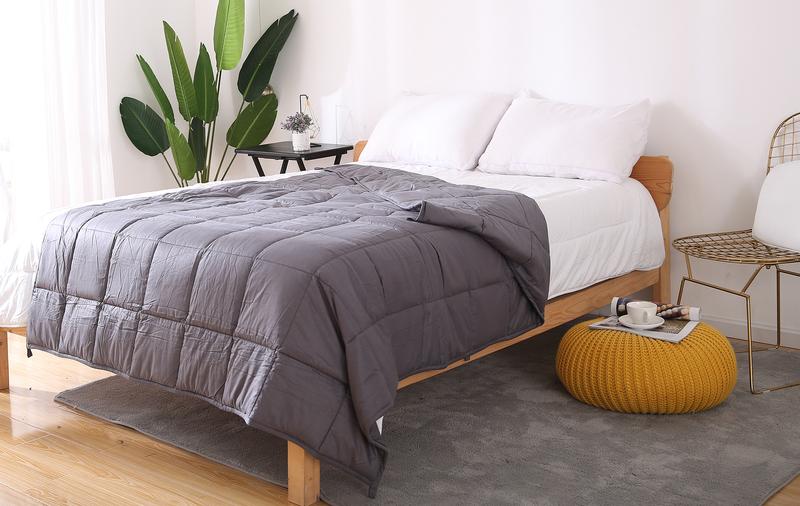 Weighted Blanket – Breathable Fabric, Even Weight Distribution, Suitable for Hot Sleepers and Year-Round Comfort