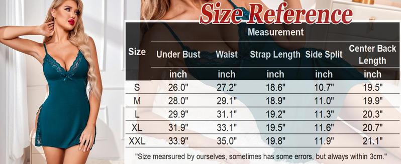 women's Lingerie  Nightwear Spaghetti Strap Nightgown Chemise Elegant Fit New Year Valentine's Day Birthday Gifts