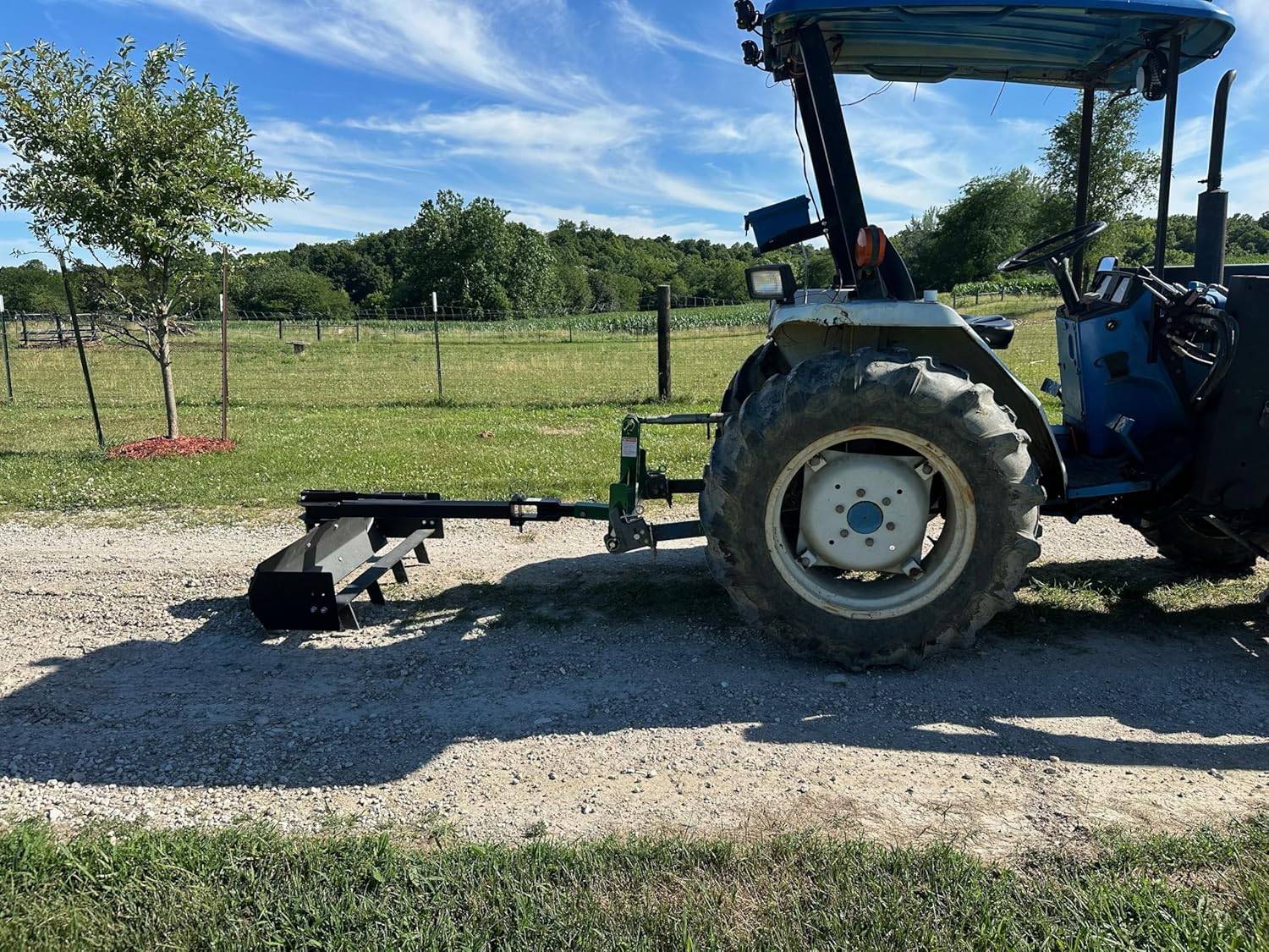 YITAMOTOR 42" Tow Behind Box Scraper Fit for ATV UTV Grader, Lawn Tractor Attachments with Box Blade, Black Tool Garden