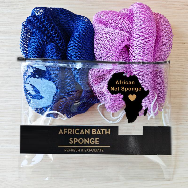 2 PCS Authentic African Exfoliating Net Bath Sponge