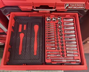 Milwaukee Packout Socket Adapter Plates (Set of 2) | OEM Inserts | Small Drawers