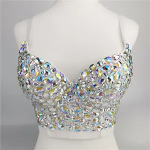 【Valentine Gift】Women's Sequin Beaded Strapless Bralette Top - Glitter Diamond Camisole for Rave Festival Vacation