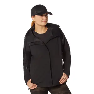 ROTHCO Women’s Shadow Ops Waterproof Rain Jacket - Lightweight, Fitted, Adjustable Drawstring Casual Coat with Zipper, Shell Fabric