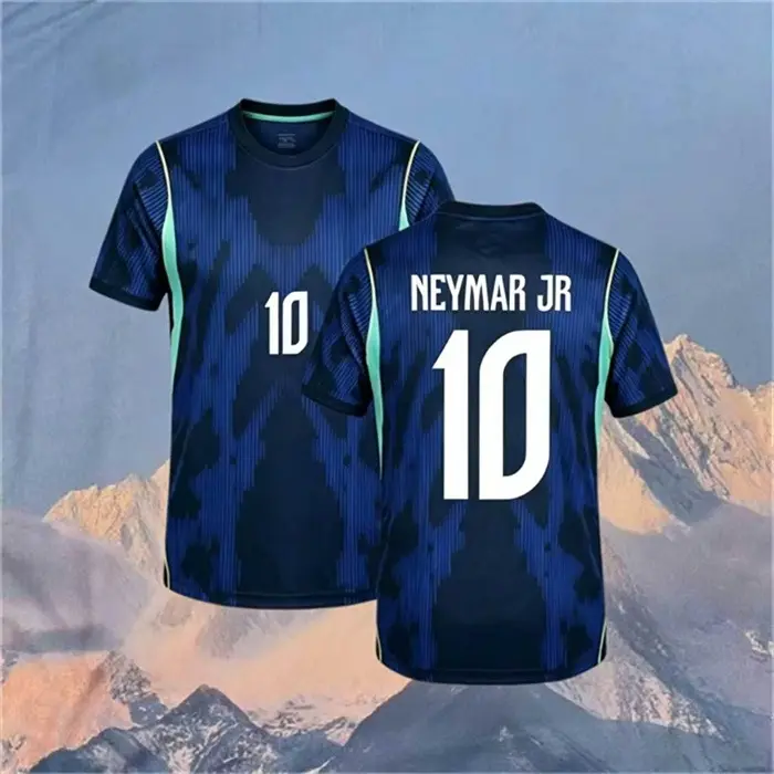 2026 Away Blue Brazil No.10 Neymar Short sleeve jersey