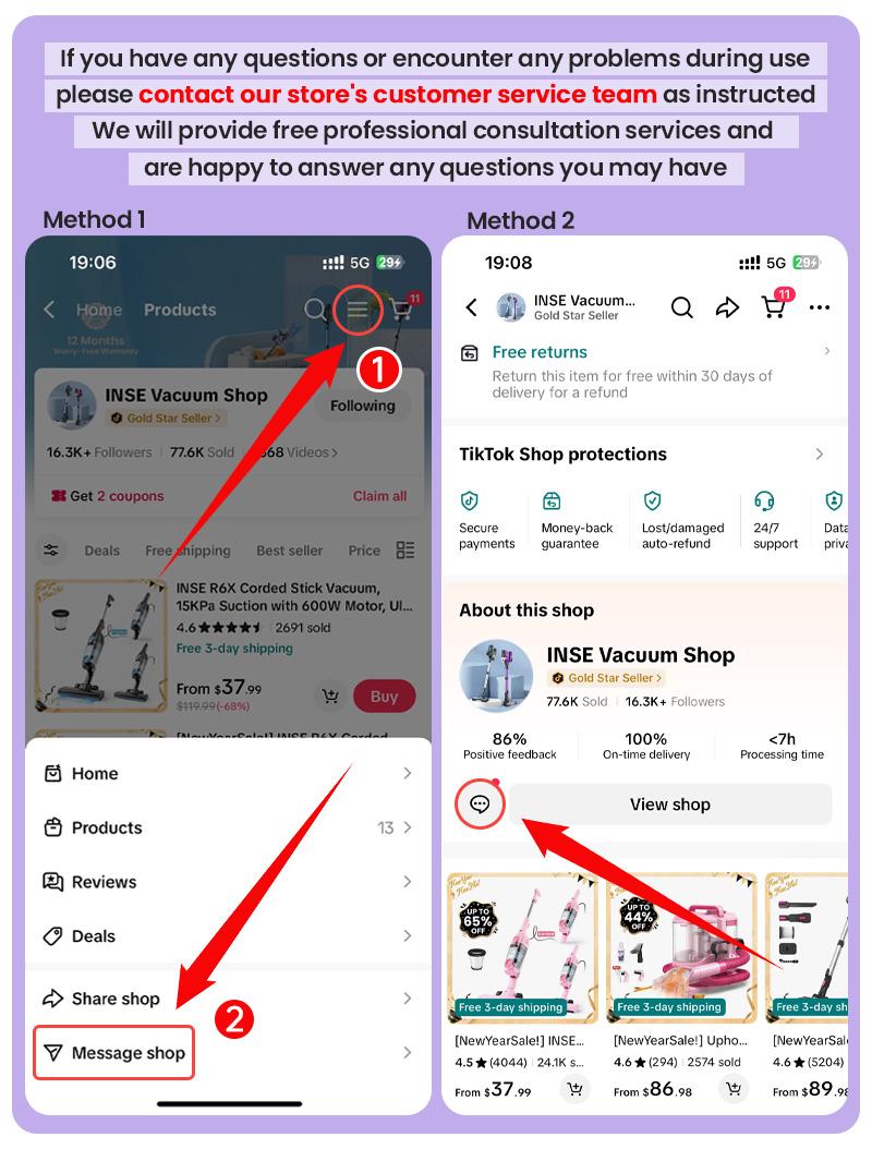 INSE R6X Corded Stick Vacuum, 15KPa Suction with 600W Motor, Ultra-Lightweight Bagless Upright Vacuum with Handheld for Home Hard Floor Carpet Pet Hair Car Cleaning home cleaning tools home appliances Purple INSE R6X Corded Stick Vacuum, 15KPa Suction with 600W Motor, Ultra-Lightweight Bagless Upright Vacuum with Handheld for Home Hard Floor Carpet Pet Hair Car Cleaning home cleaning tools home appliances Purple