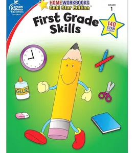 Carson Dellosa All the Skills for First Grade Workbook, Addition, Subtraction, Writing Practice, Phonics, and Reading for 1st Graders, Classroom or Homeschool Curriculum (Volume 4)   Paperback – Illustrated, January 4, 2010