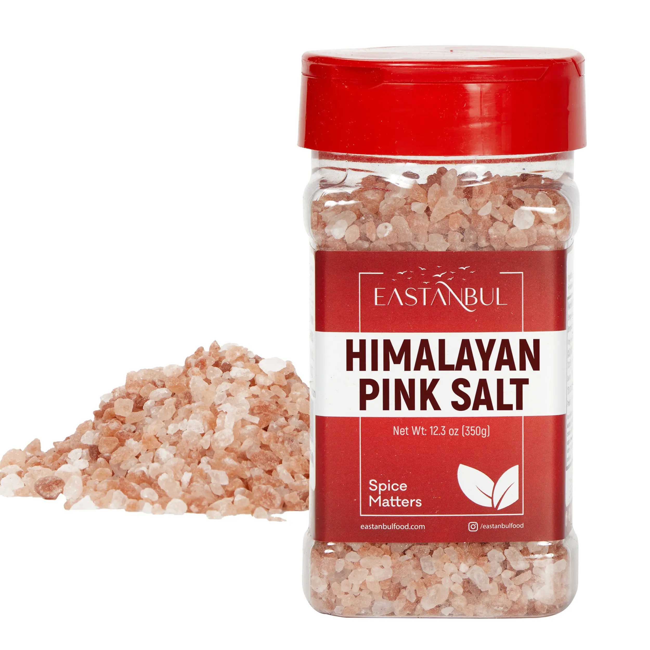 Eastanbul Himalayan Pink Salt Grinder Refill, 12.3oz Mineral Salt Mineral Sea Salt