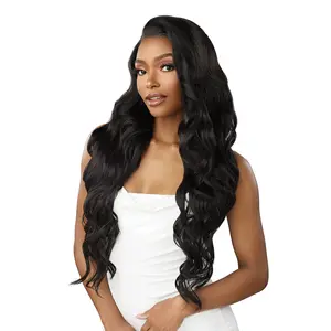 Sensationnel Human Hair Blend Lace Front Wig BareLace Glueless Full Lace Unit 8